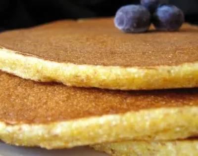 Easy Cornmeal Buttermilk Pancakes