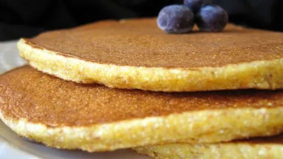 Easy Cornmeal Buttermilk Pancakes