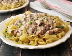 Easy, Creamy Hamburger Stroganoff