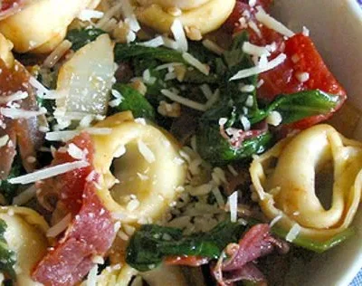 Easy Crispy Tortellini With Arugula - Perfect Weeknight Dinner