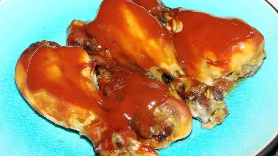 Easy Crock Pot Barbecue Chicken Legs