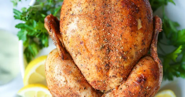 Easy Crock Pot Rotisserie Chicken