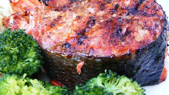 Easy Glazed Grilled Salmon