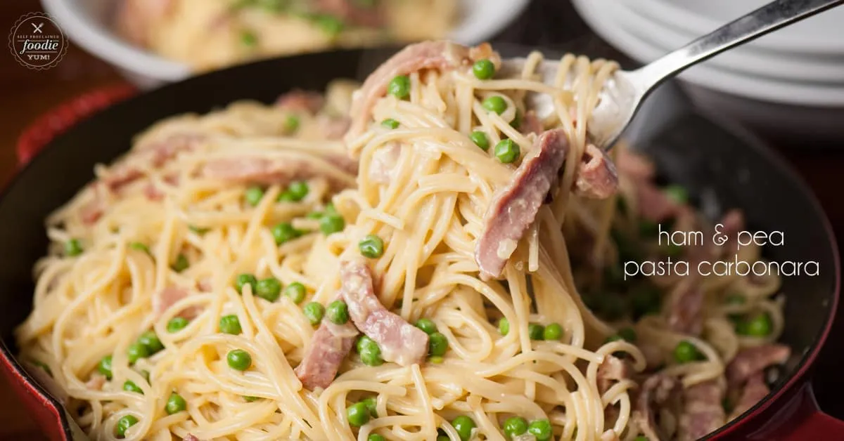 Easy Ham Carbonara