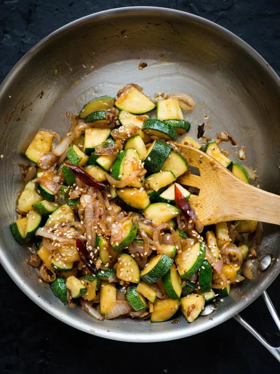 Easy Hoisin Glazed Zucchini Stir Fry Recipe