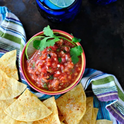 Easy Homemade Salsa Tortilla Snack Recipe