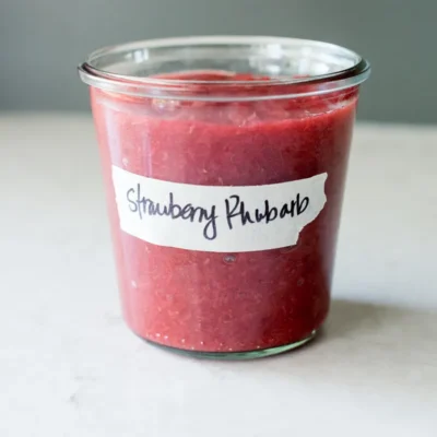 Easy Homemade Strawberry Rhubarb Sauce Recipe