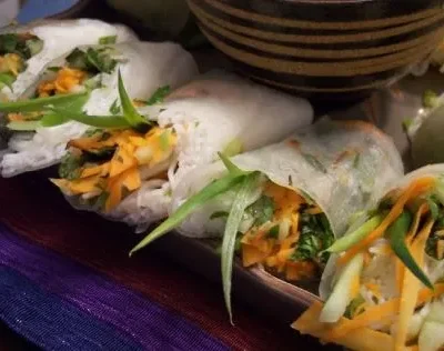 Easy Homemade Vegetarian Spring Rolls Recipe