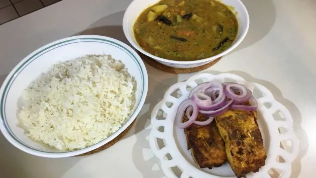 Easy Indian Meal With Fish Fry