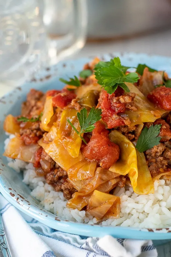 Easy Instant Pot Cabbage Unstuffed Bowls – Stovetop Option Available