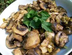 Easy Lemony And Garlicky Mushrooms