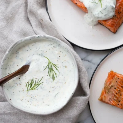 Easy Low Fat Creamy Dill Salmon