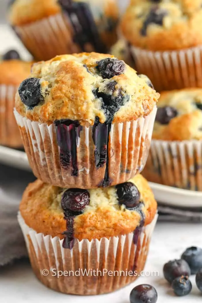 Easy Moist Banana Blueberry