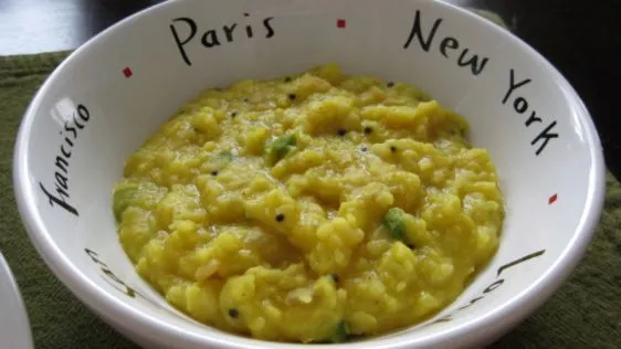 Easy Moong Dal Mashed Yellow Split Peas