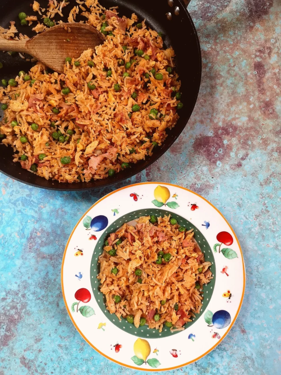 Easy Peasy Ham And Egg Fried Rice