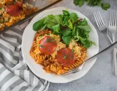 Easy Pizza Pasta Casserole Oamc