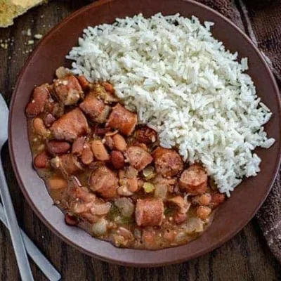 Easy Red Beans &Amp; Rice With Sausage