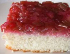 Easy Rhubarb Upside Down Cake