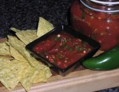 Easy Salsa Made With Canned Tomatoes