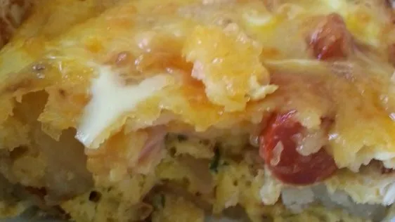 Easy Sausage, Potato, Cheese Breakfast