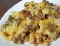 Easy Skillet Cheese Topped Chili Macaroni