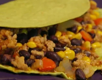 Easy Southwest-Style Ground Turkey Tacos Recipe