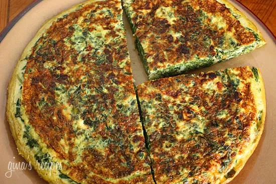 Easy Spinach and Feta Cheese Frittata Recipe