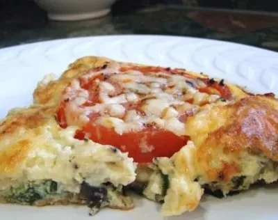 Easy Spinach And Tomato Frittata Recipe For A Healthy Breakfast