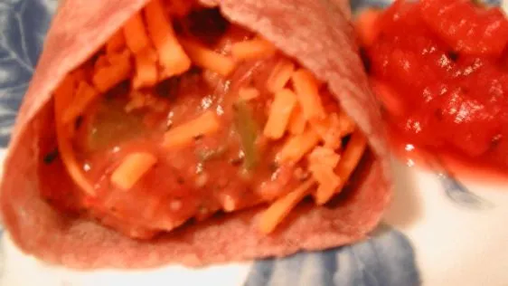 Easy Veggie Burrito For One Vegan