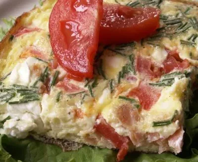 Easy And Delicious Smoked Salmon Frittata Recipe