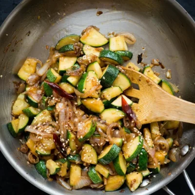 Easy And Healthy Stir-Fried Zucchini And Onions Recipe