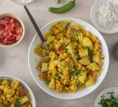 Easy And Healthy Tomato Poha Recipe For A Quick Breakfast