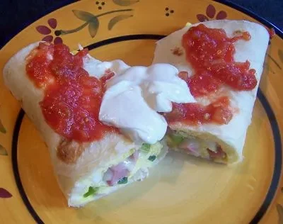 Easy And Healthy Tortilla Omelet Wrap Recipe