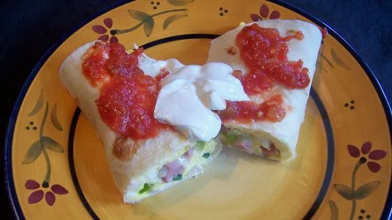 Easy and Healthy Tortilla Omelet Wrap Recipe