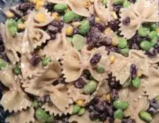 Edamame Pasta Salad With Tahini Dressing