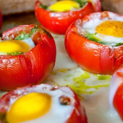 Egg Stuffed Tomatoes