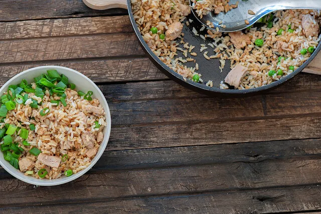 Egg and Tuna Stir-Fried Rice Recipe