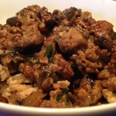 Eggplant And Pork With Black Bean Garlic