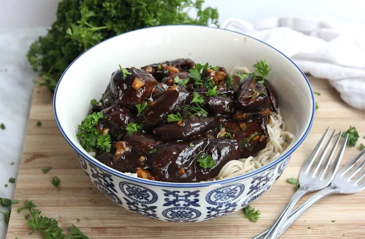 Eggplant Aubergine Stir Fry