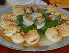 Eggs Stuffed With Crabmeat