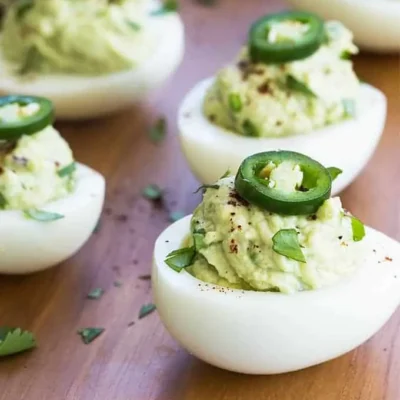 Eggs Stuffed With Guacamole