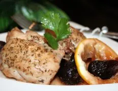 Egyptian Lemon Chicken With Figs