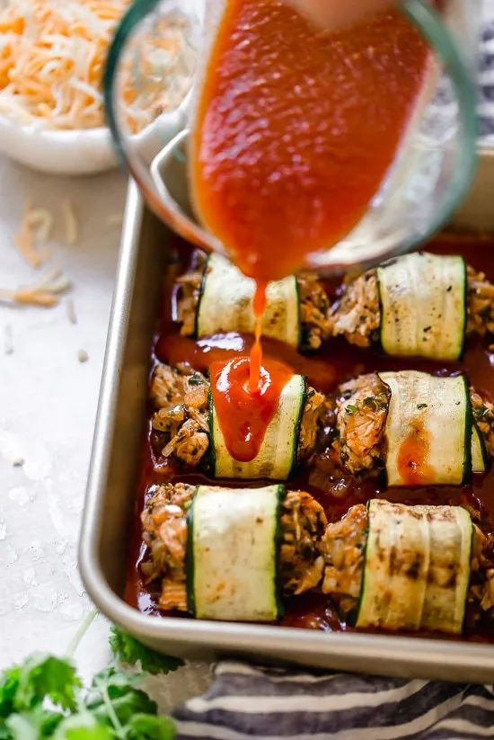 Enchilada Chicken Roll-Ups