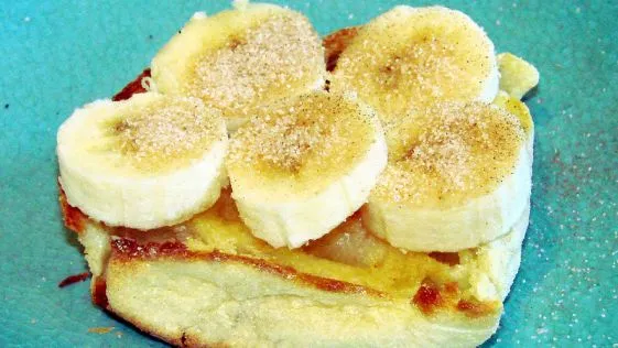 English Muffins Topped With Bananas And