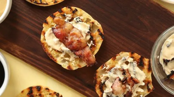 English Muffins With Bacon Butter