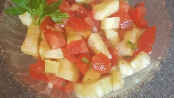 Ethiopian Tomato & Cucumber Salad