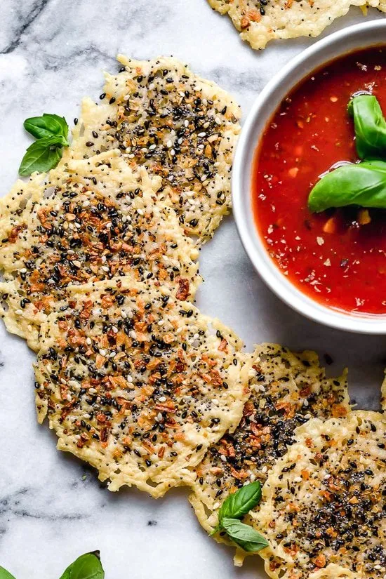 Everything Parmesan Crisps