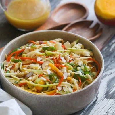 Exotic Tropical Fruit And Crunchy Nut Coleslaw Recipe