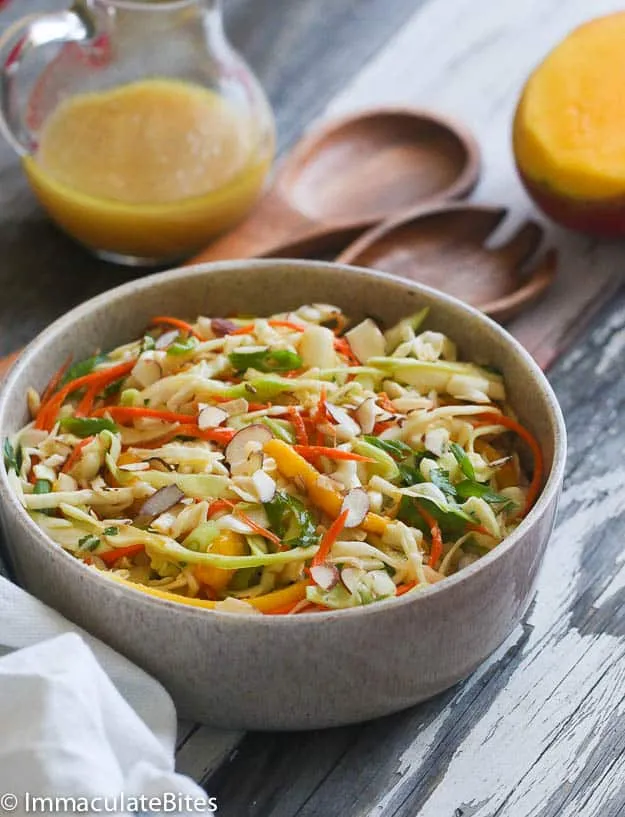 Exotic Tropical Fruit and Crunchy Nut Coleslaw Recipe