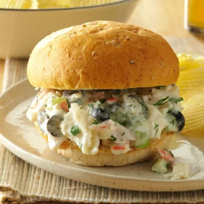 Fake Crab Salad Sandwiches